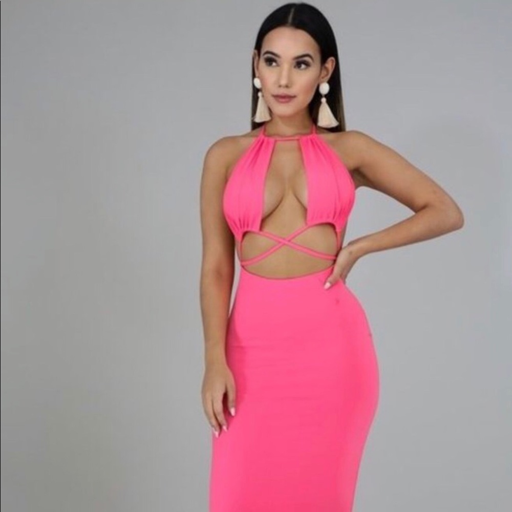 Giti pink maxi dress
